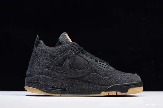 Cheap 4 'black' x Levi's Jordan Air AO2571-001 0407